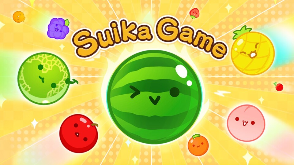 In Suika Game stapelt ihr niedliche Früchte oder kombiniert sie miteinander. Die riesige Wassermelone spielt dabei eine besonders große Rolle.