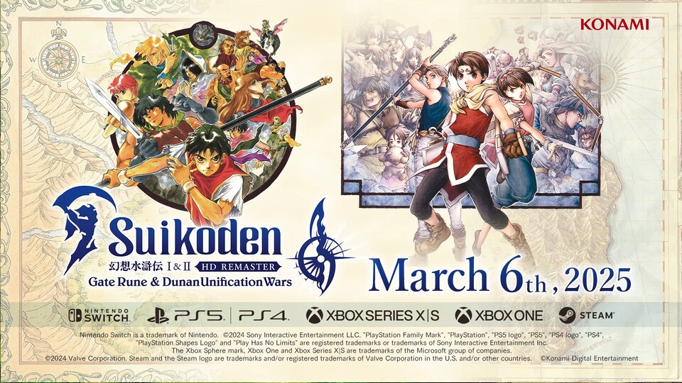 Die Vorbesteller-Boni für Suikoden 1 + 2 Remaster bringen handfeste In-Game-Vorteile. Ihr müsst sie aber natürlich nicht verwenden, wenn ihr die normale Spielerfahrung wollt.