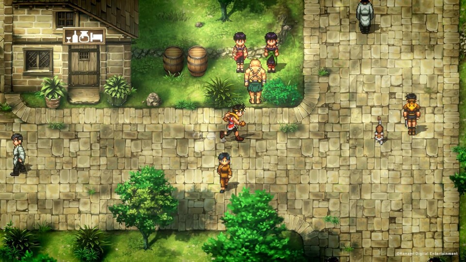 Nur die Charaktere sind im Suikoden 1 + 2 Remaster noch im alten Pixelstil gehalten, die Spielwelt ist gestochen scharf gezeichnet.