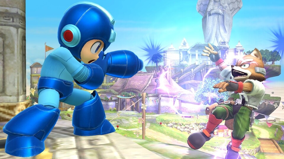Erstmals prügelt und schießt auch Kultfigur Mega Man bei Super Smash Bros. mit.
