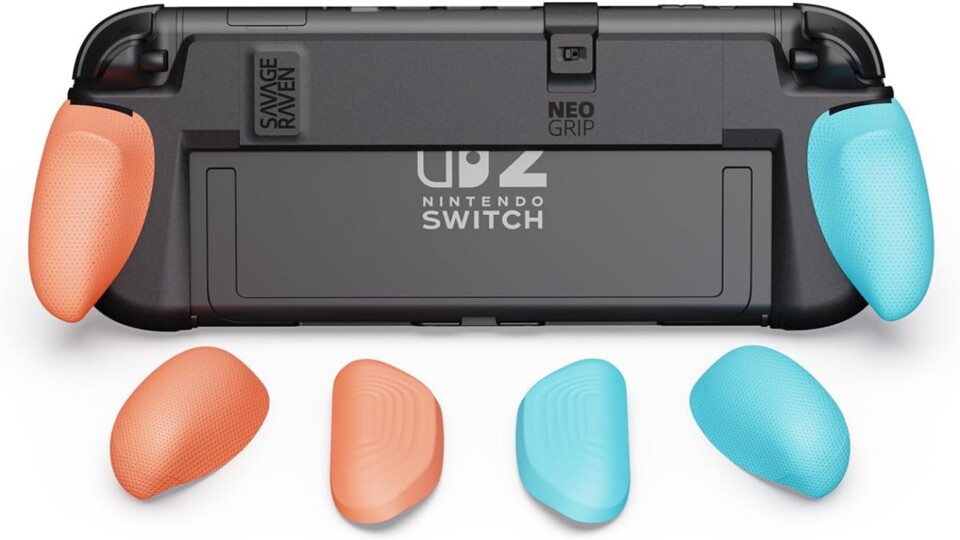 Mit entsprechenden Switch 2-Grips habt ihr gleich einen viel besseren Halt. (Quelle: Amazon)