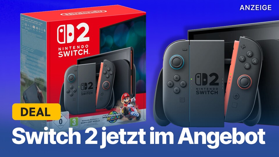 Bei eBay könnt ihr gerade die Switch 2 im Mario Kart World Bundle günstiger abstauben. Die Vorräte dürften aber begrenzt sein.