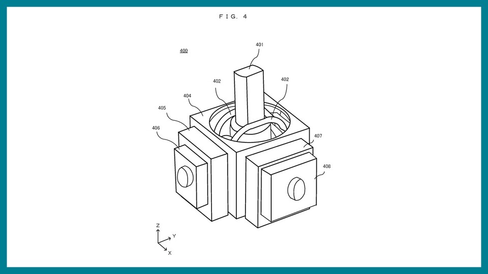 Die technische Zeichnung der von Nintendo vorgeschlagenen Sticks ähnelt sehr Steuerknüppfeln in herkömmlichen Controllern.