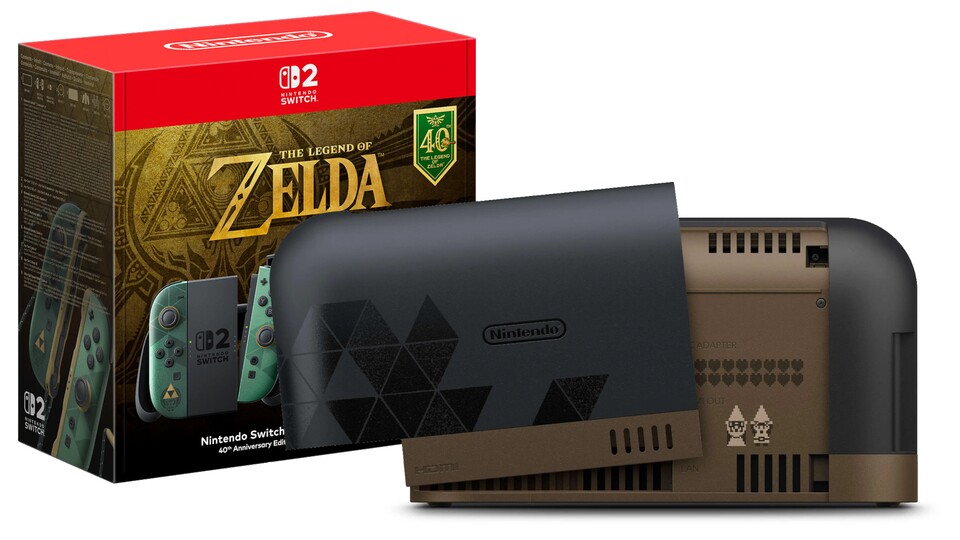 Sogar auf der Rückseite unter der Abdeckung der neuen Switch 2 Edition findet ihr noch Verzierungen.