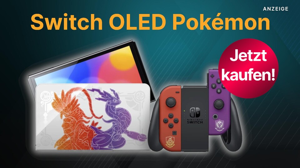 Bei MediaMarkt und Saturn ist die Nintendo Switch OLED Pokémon Purpur + Karmesin Special Edition jetzt wieder günstig verfügbar.
