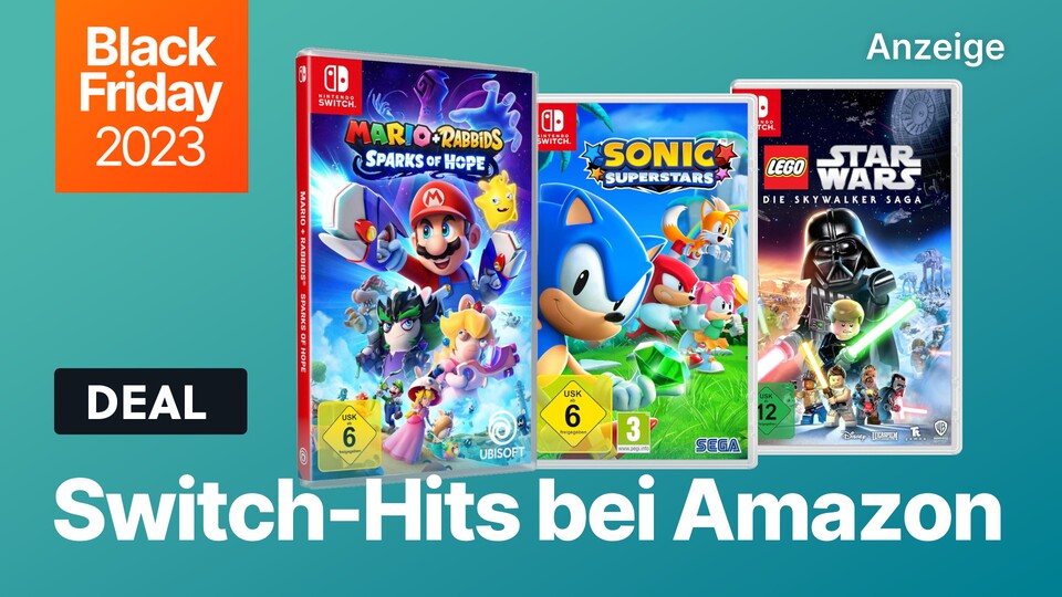 Unter den Start-Angeboten des Amazon Black Friday Sales finden sich über 100 Deals für Nintendo Switch.