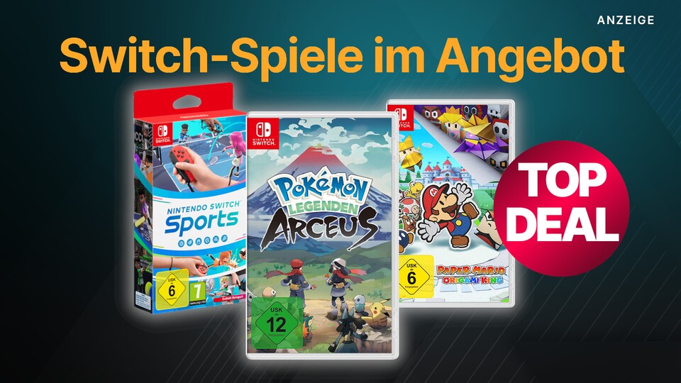 Bei Amazon gibt es gerade einige Switch-Spiele günstiger, unter anderem Pokémon-Legenden: Arceus.