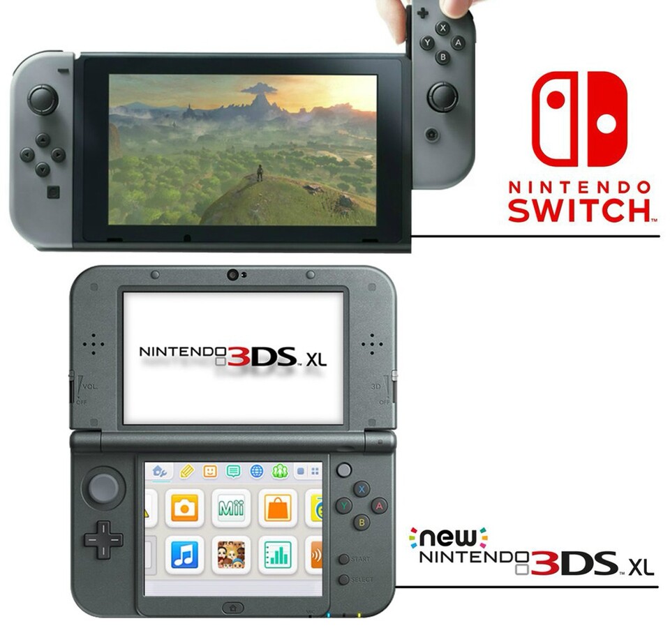 Der Bildschirm der Switch ist nur etwas größer als der des (New) 3DS XL - bietet aber eine viel höhere Auflösung. Bildquelle: http://knowyourmeme.com/photos/1184040-nintendo-switch