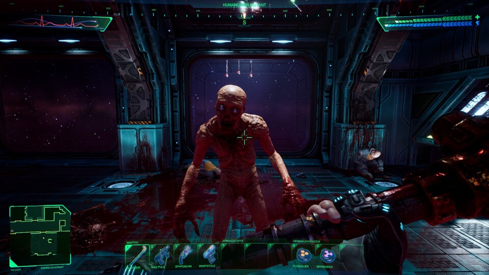 In System Shock müsst ihr euch euren eigenen Weg durch die Raumstation Citadel suchen - und damit leben, wenn ihr dabei in die Klauen von Mutanten stolpert.