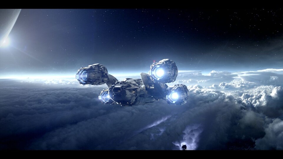Das Raumschiff Prometheus ist auf einer Forschungsmission.