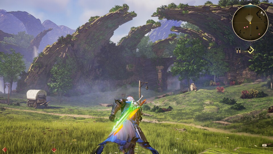 Besonders die Landschaften von Tales of Arise sehen schick aus, aber auch die Stadtgebiete des Action-Rollenspiels können sich sehen lassen.