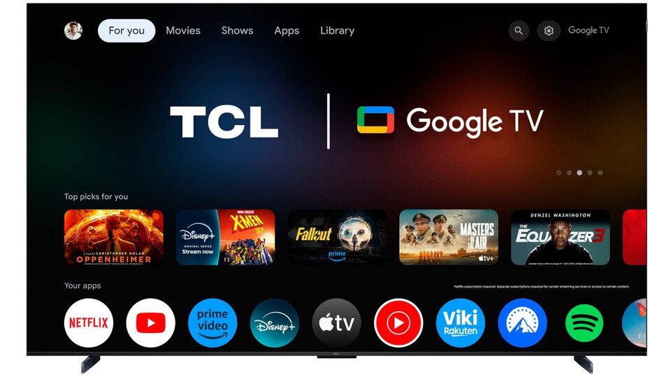 Dank des Google TV-Betriebssystems ist der TCL C61 ein sehr guter Streaming-Fernseher, fürs Gaming ist er ebenfalls hervorragend geeignet.