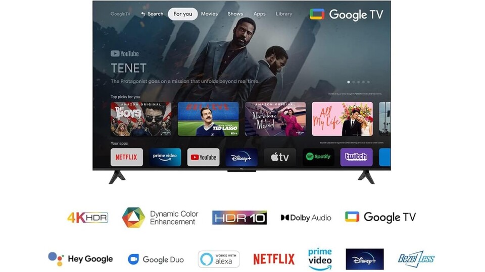 Der TCL P639 bietet eine Menge Features, nicht zuletzt dank Google TV.