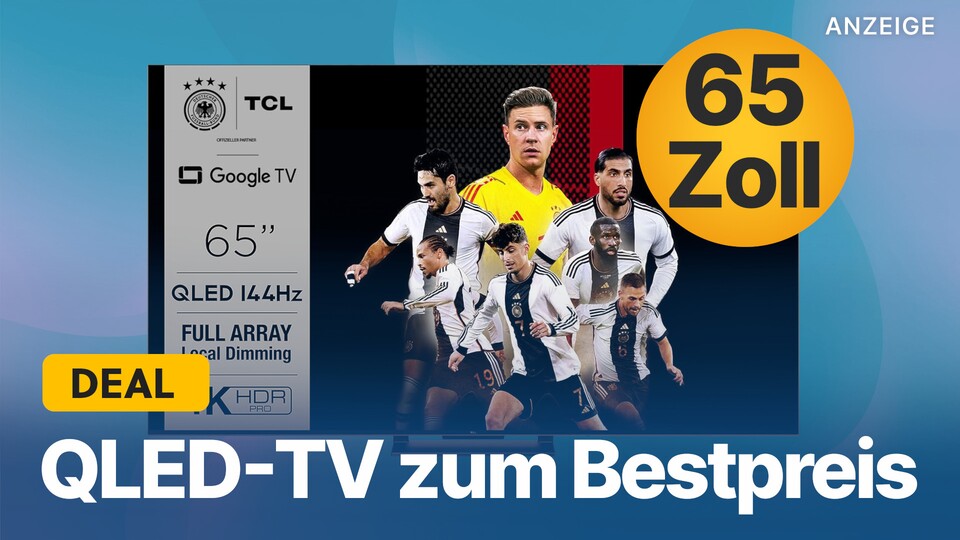 Den 4K Smart-TV TCL T8A QLED bekommt ihr bei Amazon jetzt in 65 Zoll günstig wie nie.