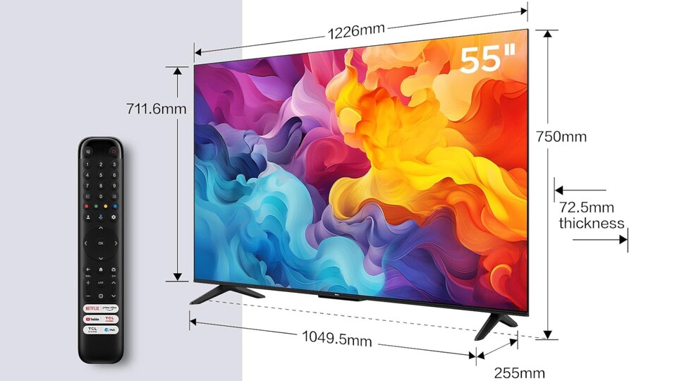 Der TCL V6B wird euch mit einer Sprachfernbedienung geliefert, über die ihr Google Assistant verwenden könnt.