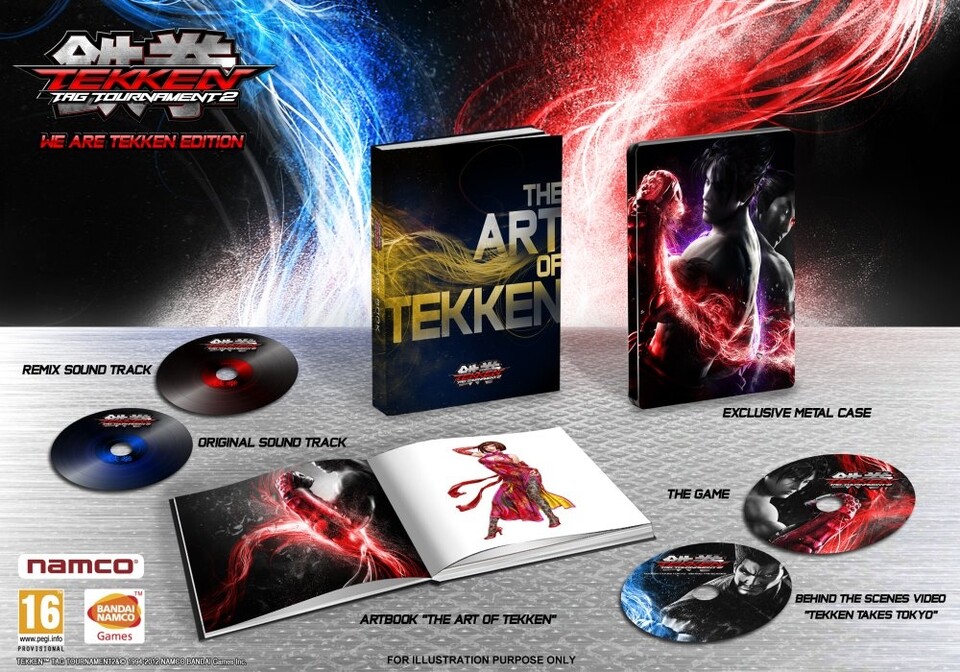 Die Collector's Edition von Tekken Tag Tournament 2 mit allen Extras. 