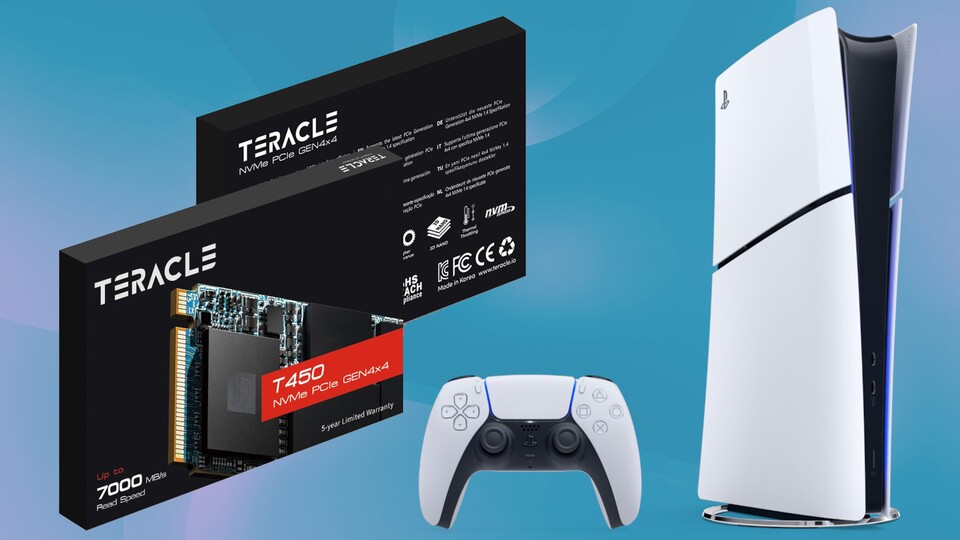 Viel mehr Geschwindigkeit als mit der Teracle T450 SSD könnt ihr aus der PlayStation 5 gar nicht herausholen.