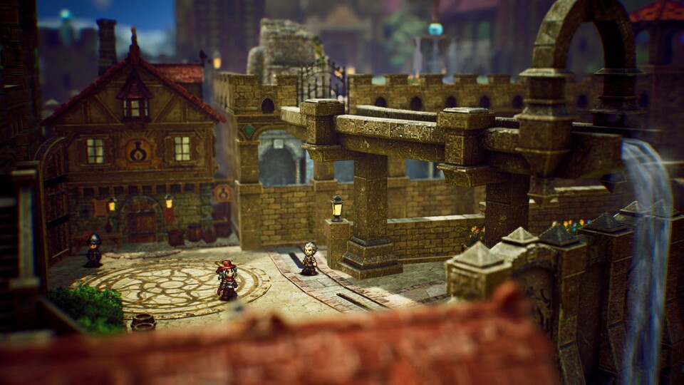Der Mix aus 3D- und 2D Grafik lässt manche Szenen von The Adventures of Elliot fast wie ein Diorama wirken.