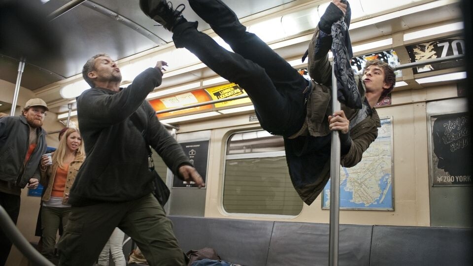 Spider-Mans Eskapaden in der U-Bahn gehören zu den witzigsten Szenen im Film.
