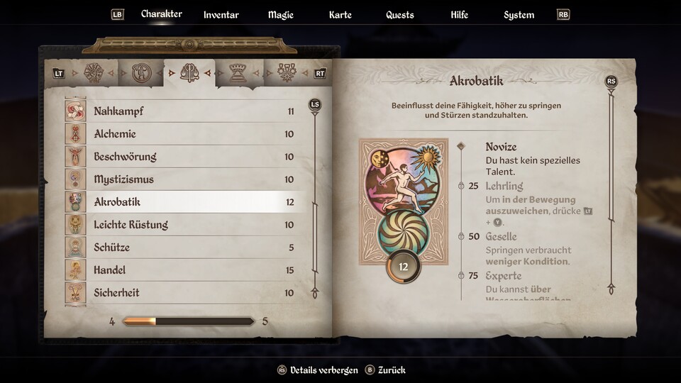 Akrobatik ist verführerisch, um damit schnell ein paar Level zu machen. Doch das rächt sich sehr schnell.