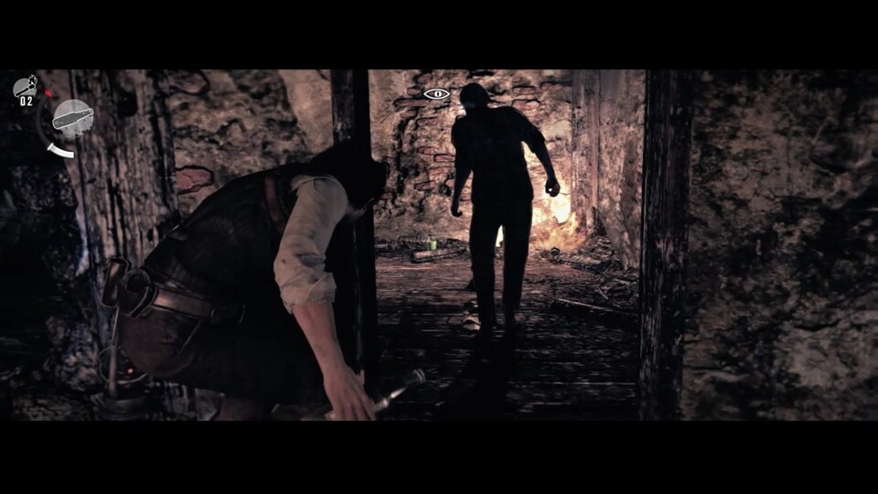 The Evil Within animiert uns zum Schleichen, da Munition (zumindest auf dem harten Schwierigkeitsgrad) rar ist.