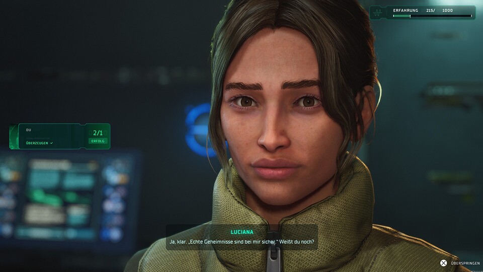 Die Gesichter sehen beim Sprechen teils noch etwas steif oder unnatürlich aus. Hier kann bis zum Release hoffentlich noch dran gefeilt werden.