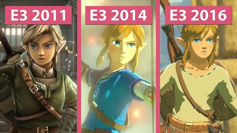 The Legend of Zelda: Breath of the Wild - Die Trailer der E3 2016, 2014 und 2011 im Vergleich