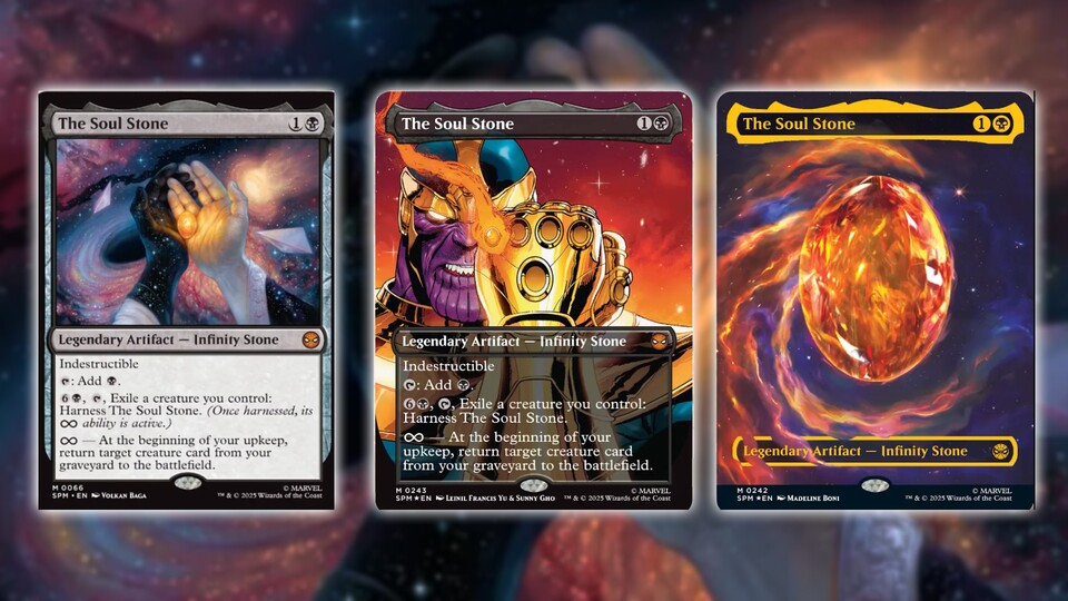 Ich bin mir sicher: The Soul Stone (und seine Varianten) wird die teuerste Karte des Sets und in praktisch jedem schwarzen Commander-Deck landen.