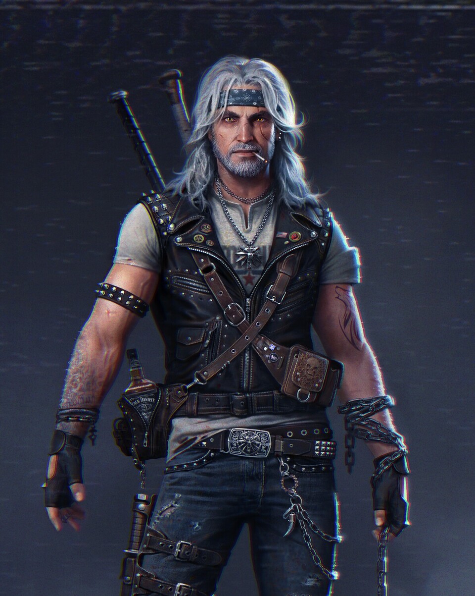 Geralt im Detail.