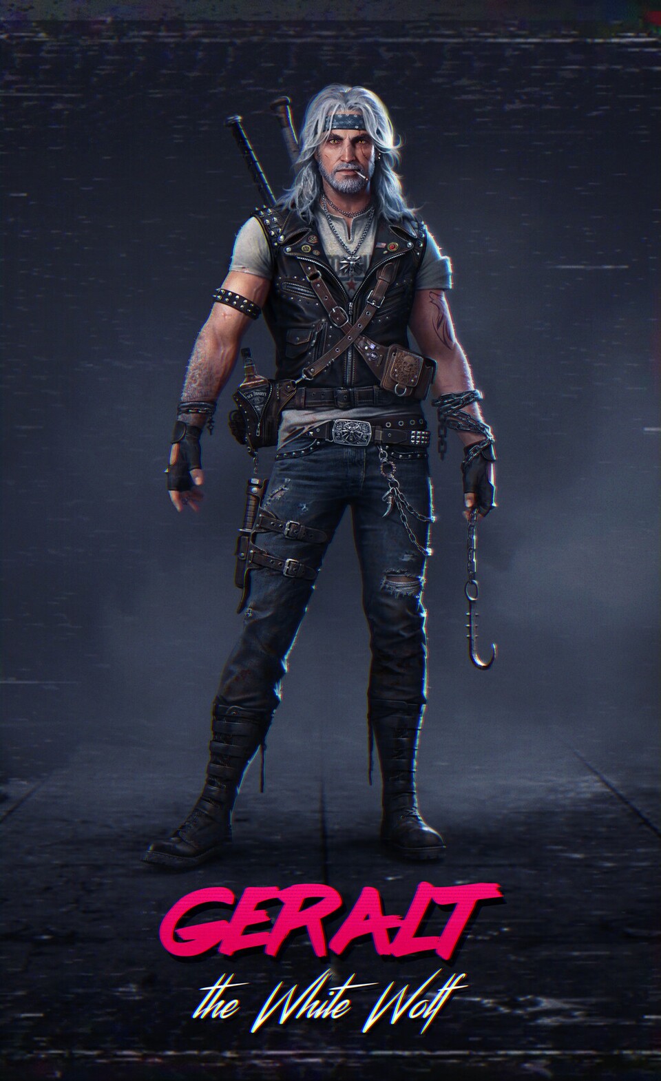 Geralt in der 80er Version von Roman Tishenin.