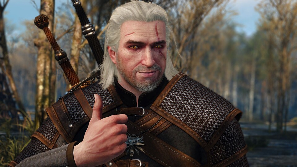 Geralt ist wohl durch ein Portal getreten und jetzt in der Welt von Baldurs Gate 3 gelandet.