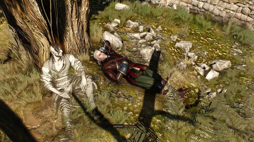 In einer Quest muss sich Geralt mit dem Geist eines adeligen Lebemanns und Möchtegern-Casanovas herumschlagen.
