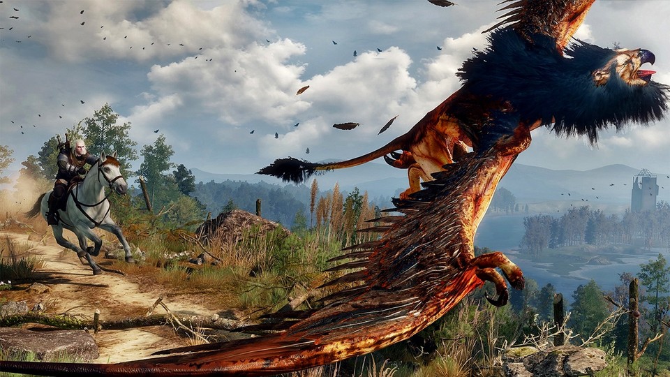 The Witcher 3: Wild Hunt - Gameplay aus dem Prolog: Wir jagen einen Greif