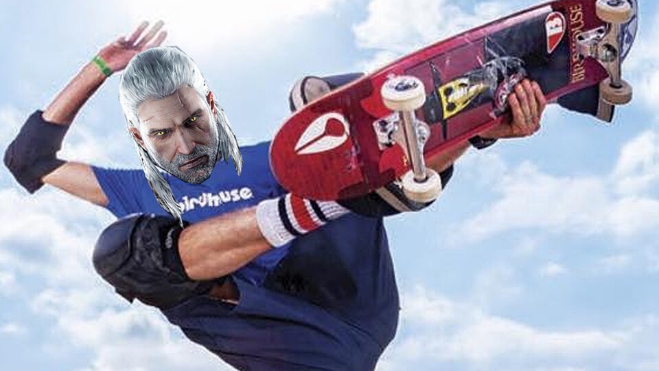Eine neue The Witcher 3-Mod macht Geralt zum Skater.
