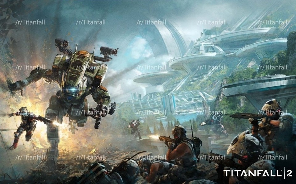 Das Bild zu Titanfall 2 soll die Echtheit von geleakten Informationen unterstreichen. Tatsächlich ist es auf Titanfall.com zu finden, ist also echt. Ist die Frontier-Miliz jetzt in der Offensive gegen die IMC?