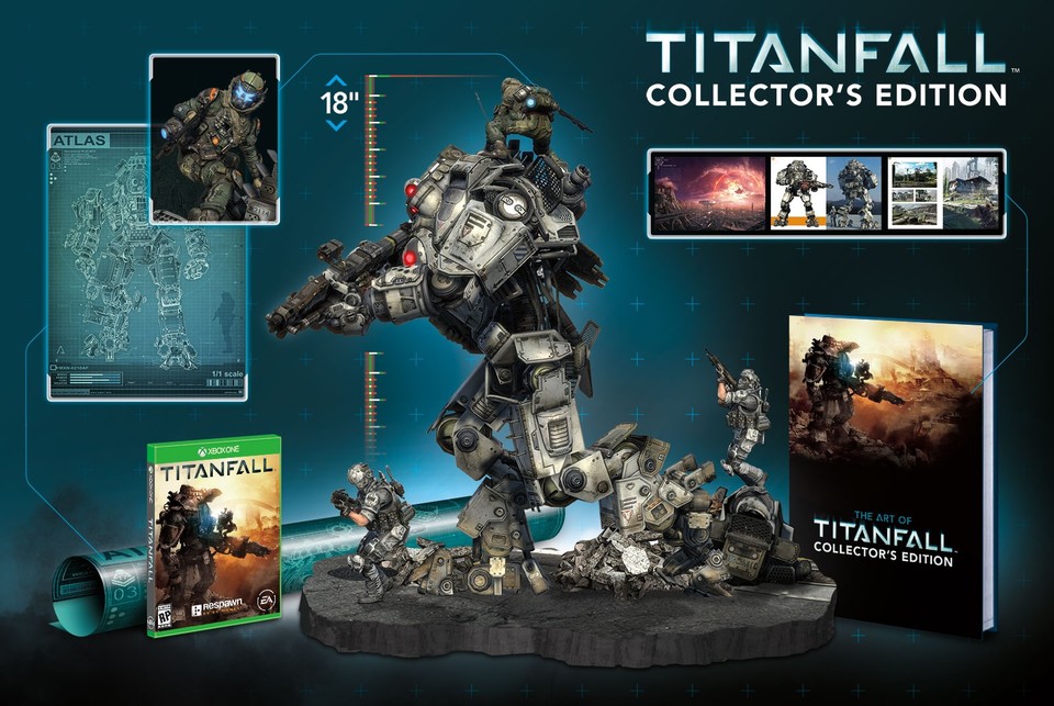 Titanfall erscheint im März 2014 unter anderem auch als 299,99 Euro teure Collector's Edition.
