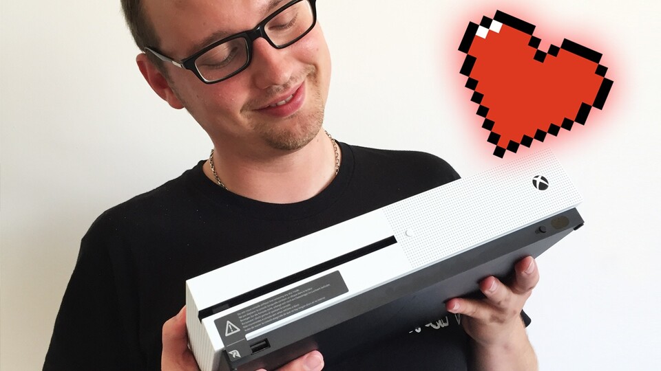 Tobi braucht die Xbox One S eigentlich nicht - aber hat sich trotzdem ein bisschen in sie verliebt.