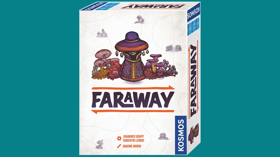 Faraway sorgte schon auf der Spiel 2023 für Furore, 2024 erschien die deutsche Version bei Kosmos.