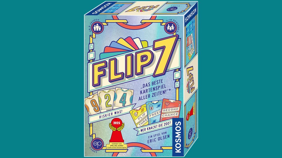 Flip 7 ist das beste Kartenspiel aller Zeiten – nach Meinung des herausgebenden Verlags.