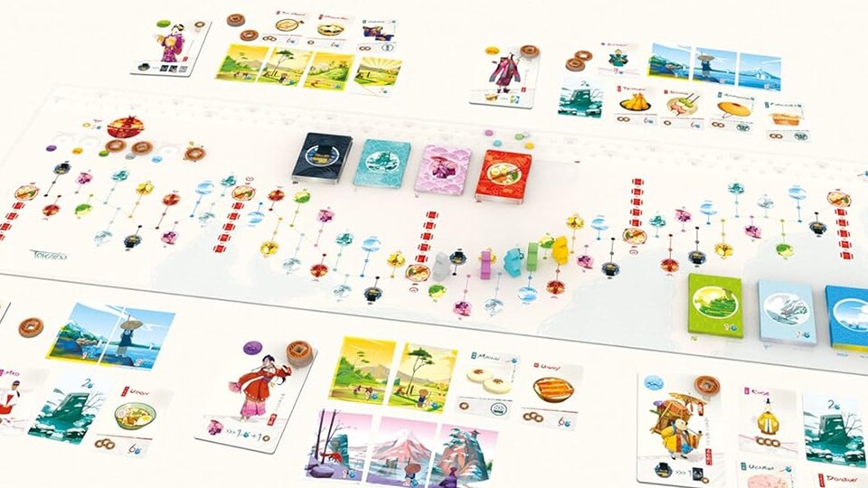 So sieht der Spielplan des Brettspiels aus.