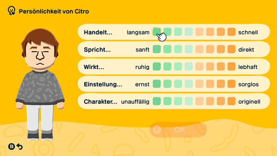 Je nachdem wie ihr hier die Punkte verteilt, kommen andere Persönlichkeiten dabei heraus.