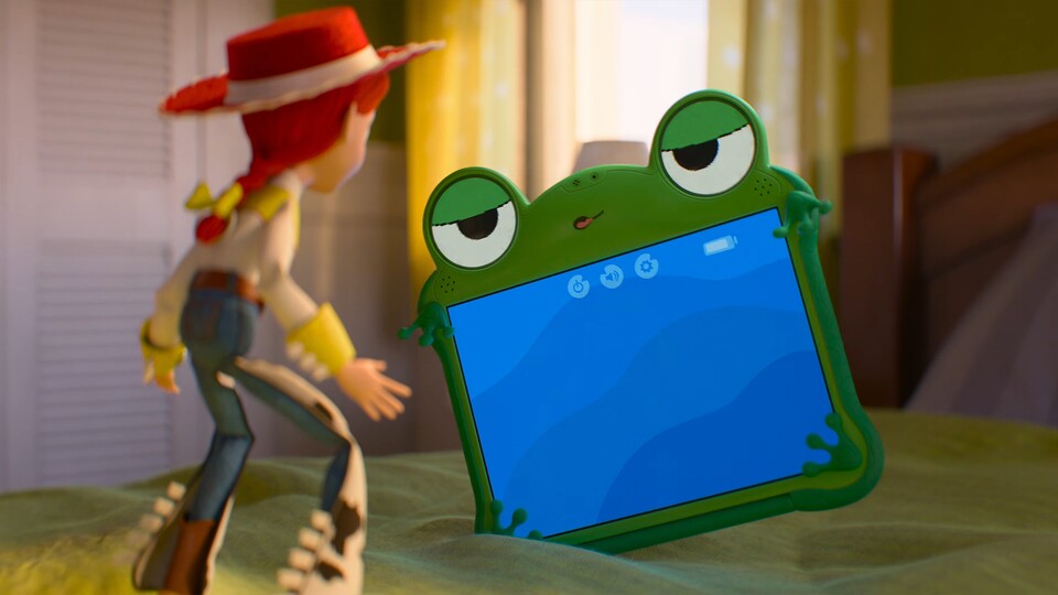 In Teil 5 bekommen es die Spielzeuge mit Lilipad zu tun.