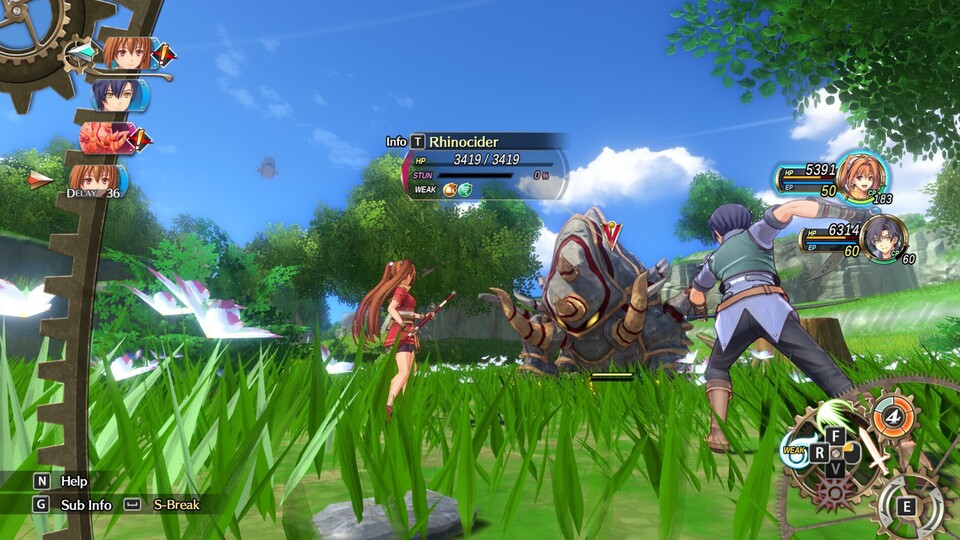 Das Kampfsystem von Trails in the Sky 1st Chapter ist actionreicher und weit spektakulärer inszeniert als das Original.