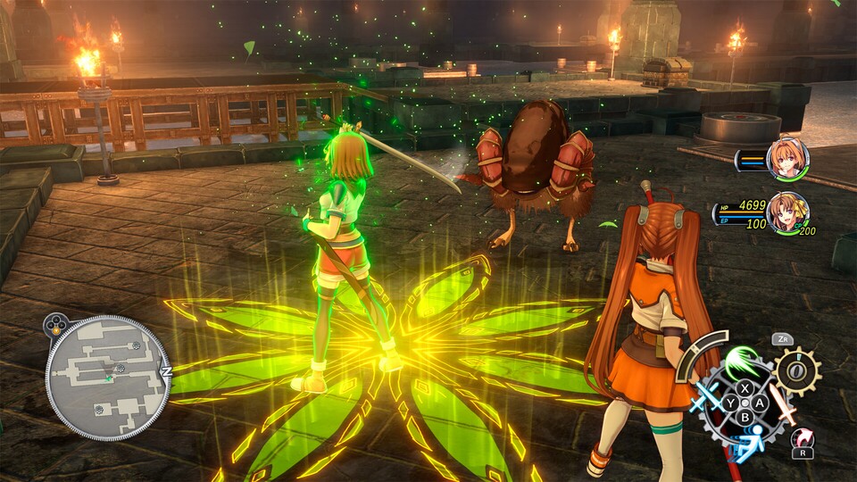 De Kämpfe des Rollenspiel-Remakes mischen klassische Rundentaktik mit moderner Echtzeit-Action.