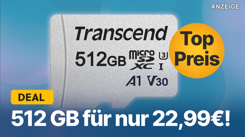 Bei Alternate gibts jetzt eine Switch-kompatible Speicherkarte mit 512 GB günstig im Angebot. Der Vorrat dürfte allerdings nicht allzu lange reichen.