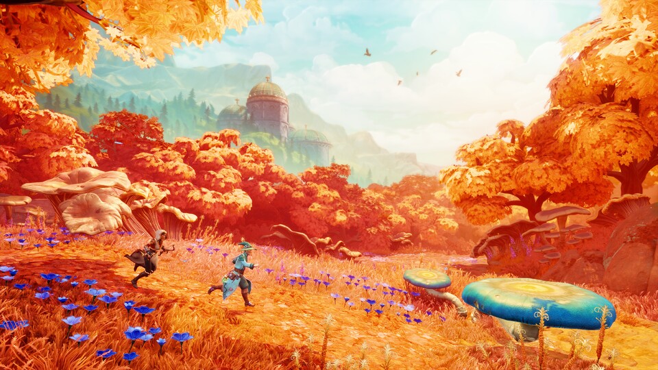 Trine 5 schickt euch durch malerische Fantasy-Landschaften.