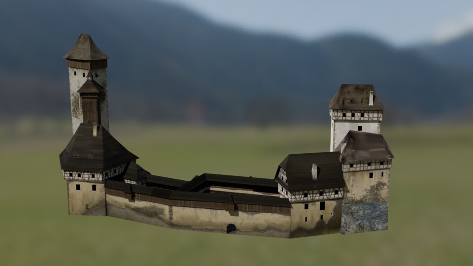 Herrscht über eure eigene Burg dank des detaillierten Papercraft-Modells der Burg Trosky.