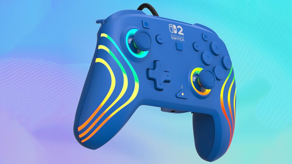 Mit seinen unterschiedlichen Farben ist dieser Controller auch farbenfroher als die Geräte von Nintendo.