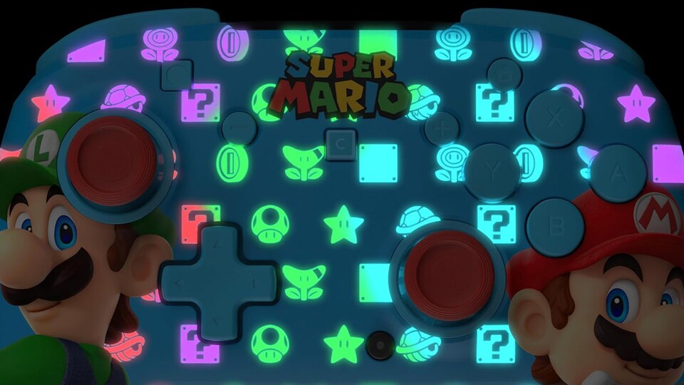 Die Beleuchtung des Controllers schreit mit jeder Faser Super Mario.