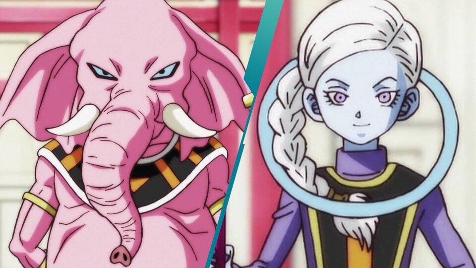 Rumsshi (Links) und sein Engel Cusu (Rechts). (Bild: © Toei Animation Akira Toriyama)